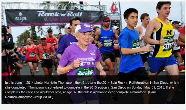 Luar Biasa, Nenek 92 Tahun Dapat Selesaikan Lomba Lari Maraton