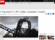 4 Orang Luka Parah dalam Kecelakaan Roller Coaster