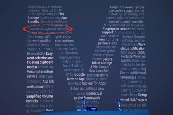 Android M Mendukung Shortcut Undo Melalui Kayboard
