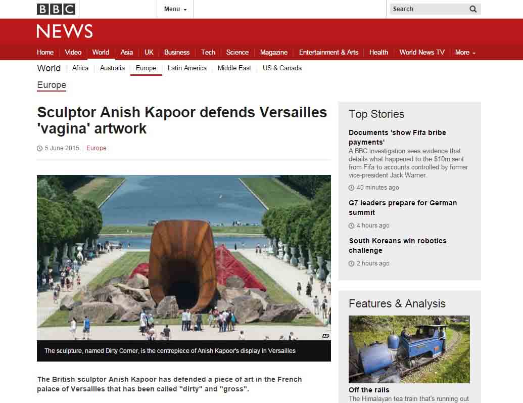 Patung Vagina di Istana Versailles Prancis Dikecam