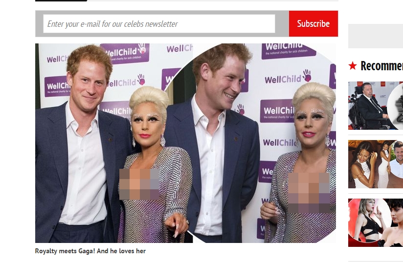 Bertemu Pangeran Harry, Lady Gaga Tampil Seksi