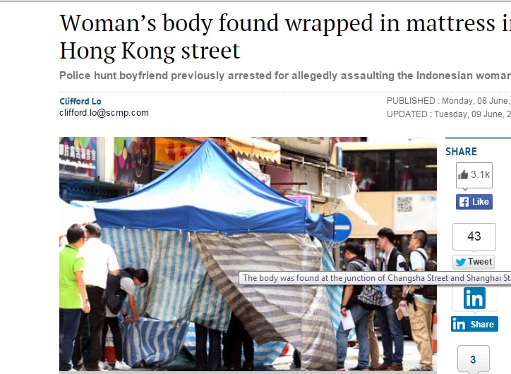Jasad Buruh Migran Indonesia Ditemukan di Emperan Toko di Hong Kong 