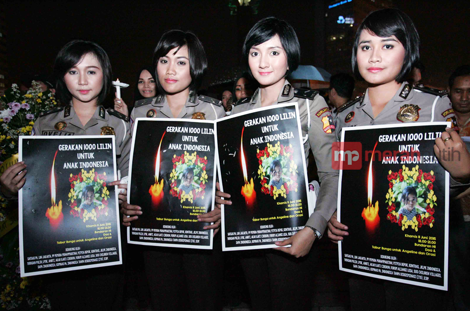 Simpati Polwan Cantik untuk Angeline