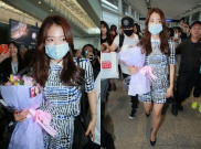 Fans Antusias Sambut Kedatangan Park Shin Hye di Hongkong