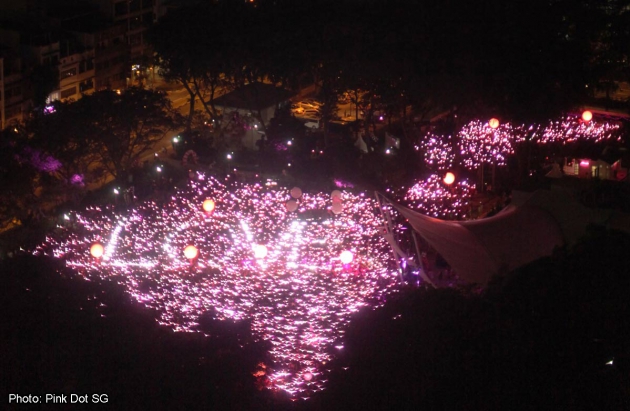 Ribuan Warga Padati Pink Dot 2015 Singapura
