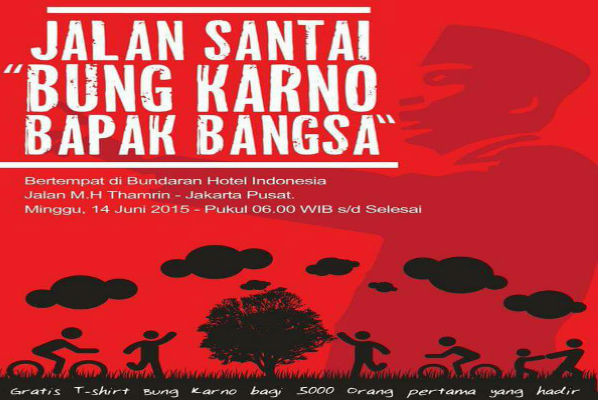 Ribuan Orang Jalan Santai Mengenang Bung Karno