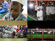 Salat Tarawih Pertama Pengungsi Rohingya