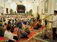 Suasana Berbuka Puasa Presiden Jokowi Bersama Anak Yatim