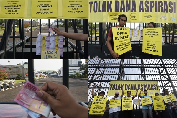   Aksi Tolak Dana Aspirasi