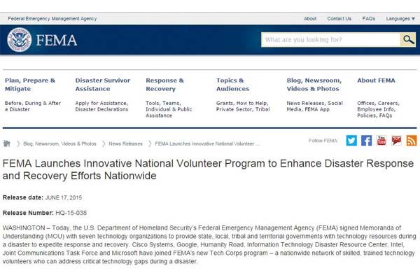 Program Tech Corps untuk Bantu Korban Bencana