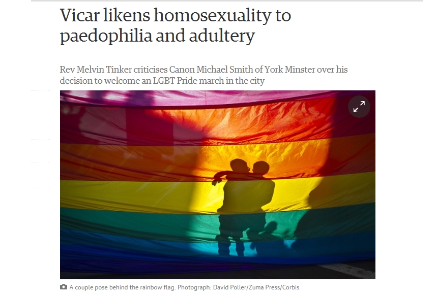Pendeta Inggris: Homoseksual Sama dengan Perzinaan