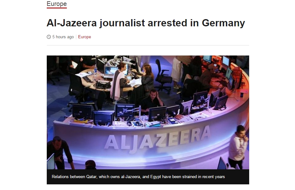 Atas Perintah Mesir, Jerman Tangkap Reporter Al-Jazeera
