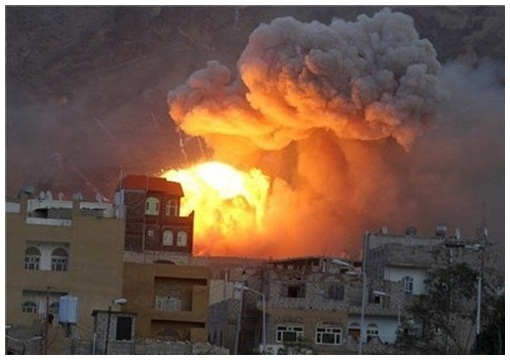 Serangan Udara Koalisi Arab Saudi Bombardir Pemberontak Syiah di Yaman