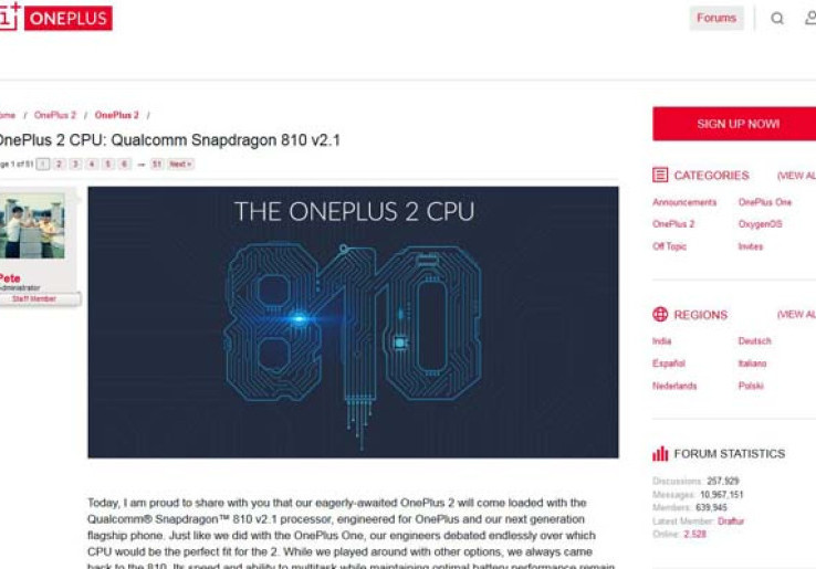 Gunakan Snapdragon 810, OnePlus 2 Tidak Takut Panas