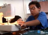 Pernah Terlantar, Bocah 10 Tahun Jahit Baju untuk Gelandangan
