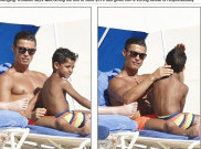 Keseruan Cristiano Ronaldo Liburan Bareng Anak Semata Wayang