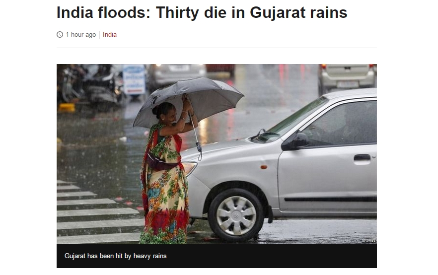 Banjir Besar Tewaskan 30 Warga India