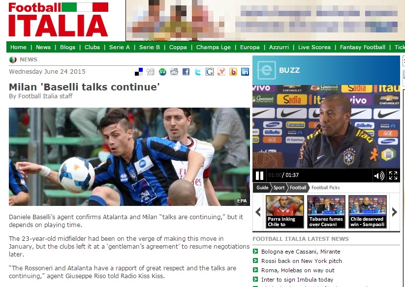 AC Milan Terus Rayu Daniele Baselli