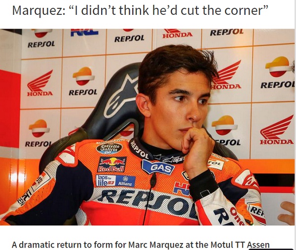 Marc Marquez: Hari ini Saya Belajar 'Curang' di Tikungan Terakhir dari Valentino Rossi