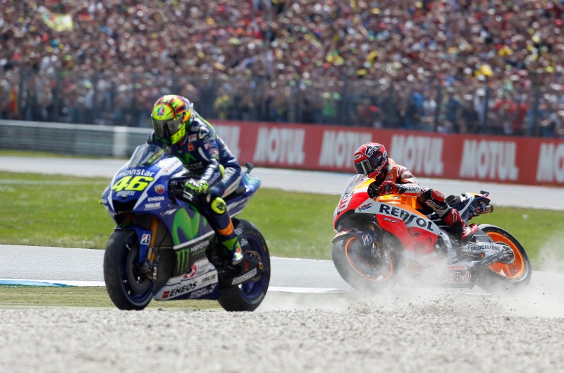 Insiden Potong Jalur, ini Tanggapan Valentino Rossi dan Marc Marquez