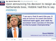 Guus Hiddink Mundur sebagai Pelatih Timnas Belanda