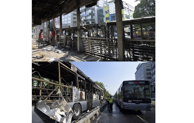 Bus Transjakarta Terbakar