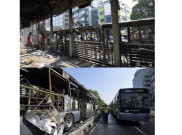 Bus Transjakarta Terbakar