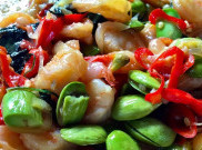 Resep Udang Petai Tumis Kemangi ala Farah Quinn