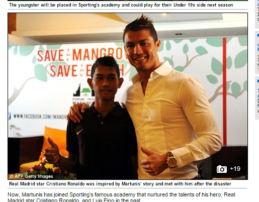Komentar Bangga Ronaldo Martunis Direkrut Sporting Lisbon