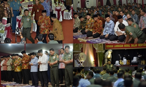 Presiden Jokowi Berbuka Puasa di Mabes TNI