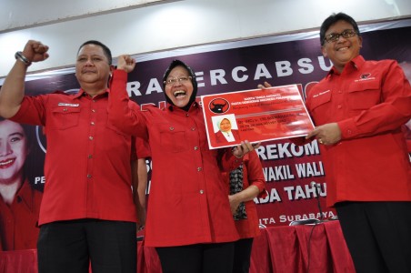 PDIP Usung Risma dan Whisnu Pasangan Calon Wali Kota Surabaya