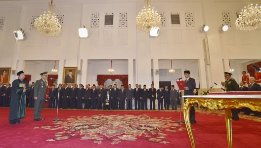Pelantikan Panglima TNI  Gatot Nurmantyo