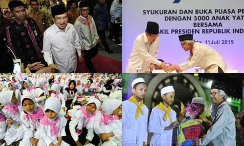 Jusuf Kalla Buka Puasa Bersama Pertamina dan Anak Yatim