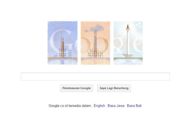 Google Doodle Rayakan Hari Jadi Monas yang ke-40