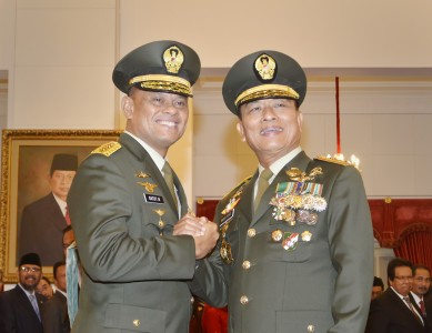 Temui Presiden Jokowi, Moeldoko Laporkan Sertijab Panglima TNI 