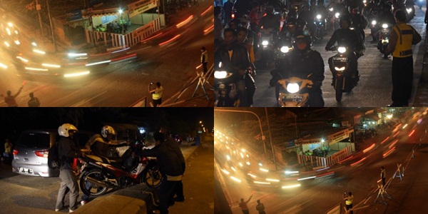 H-4 Malam Pemudik  Sepeda Motor Mulai Ramai