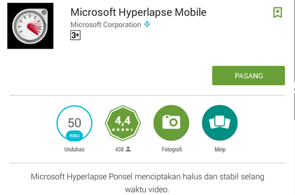 Hyperlapse, Solusi Membuat Video Stabil