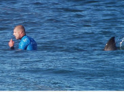 Tanggapan Sang Ibu saat Melihat Peselancar Mick Fanning Diserang Hiu