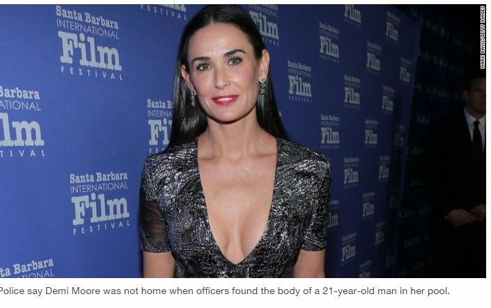 Mayat Ditemukan di Kolam Renang Milik Demi Moore