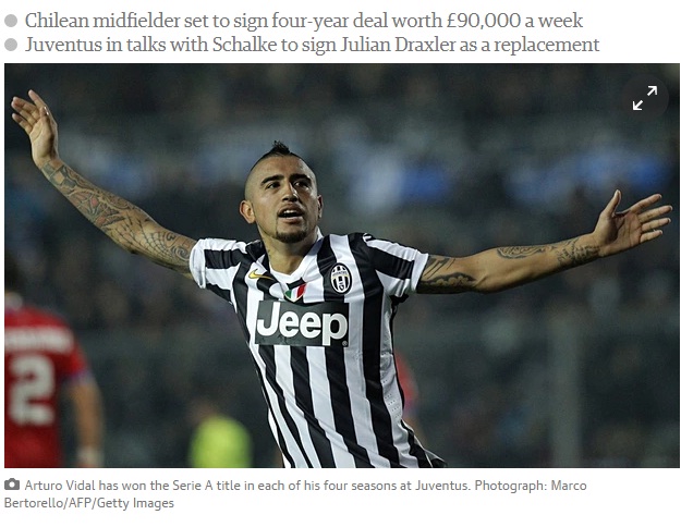 Bayern Munich Resmi Kontrak Arturo Vidal Senilai Rp538 Miliar