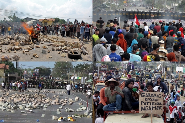 Aksi Tolak Pabrik Semen di Pati