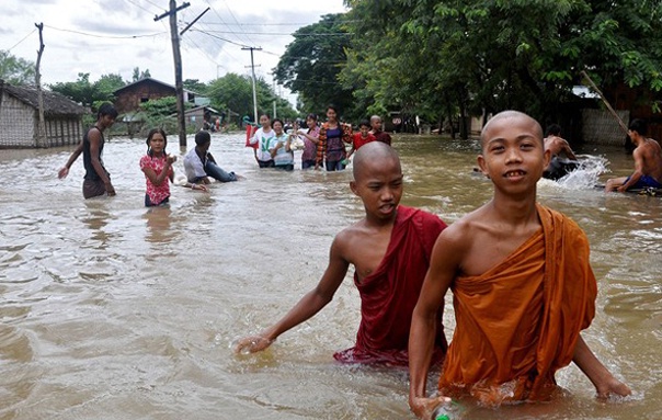 Banjir Dahsyat di Myanmar, 9 Orang Tewas