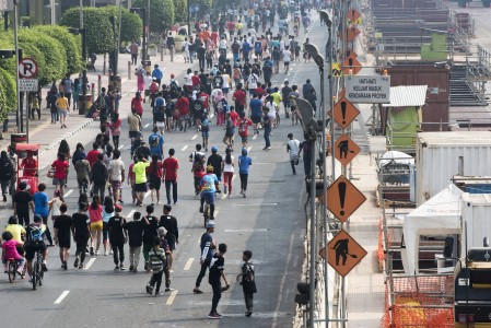 Keseruan Car Free Day Usai Lebaran