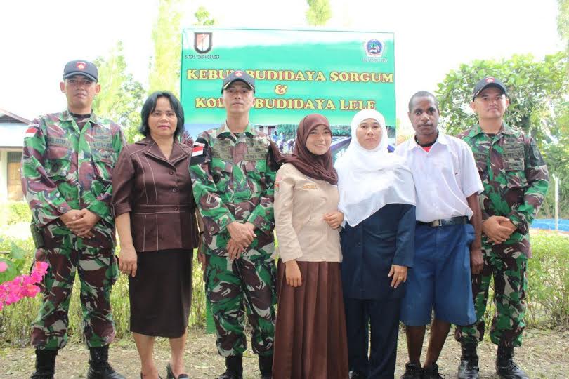 Satgas Yonif 400 Raider di Papua Partisipasi MOS SMA Negeri 1 Arso 
