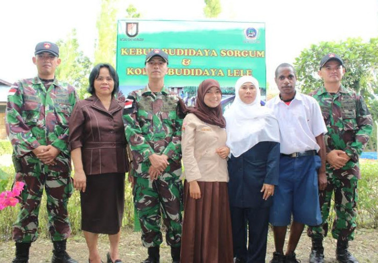 Satgas Yonif 400 Raider di Papua Partisipasi MOS SMA Negeri 1 Arso 