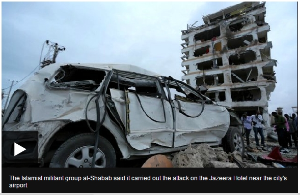 Al Shabab Klaim Serangan Bom di Hotel Somalia