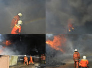 Gudang Karpet di Bekasi Terbakar