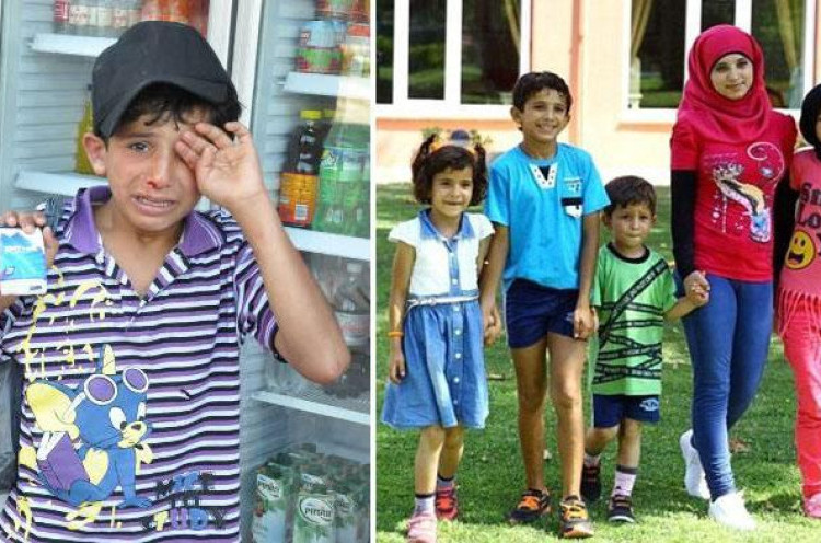 Akhir Bahagia Bocah Suriah Penjual Tisu yang Dipukuli di Turki