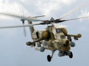 Helikopter Militer Rusia Jatuh Saat Pertunjukan Udara