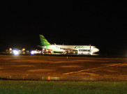 Pesawat Citilink Tergelincir Dievakuasi